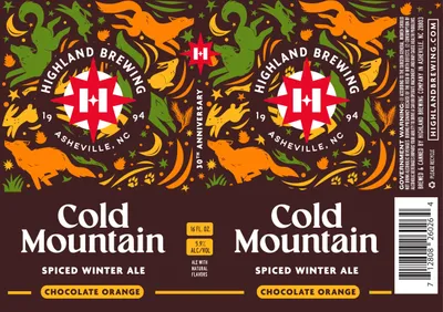 Cold Mountain Chocolate Orange label