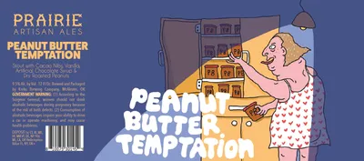 Peanut Butter Temptation label