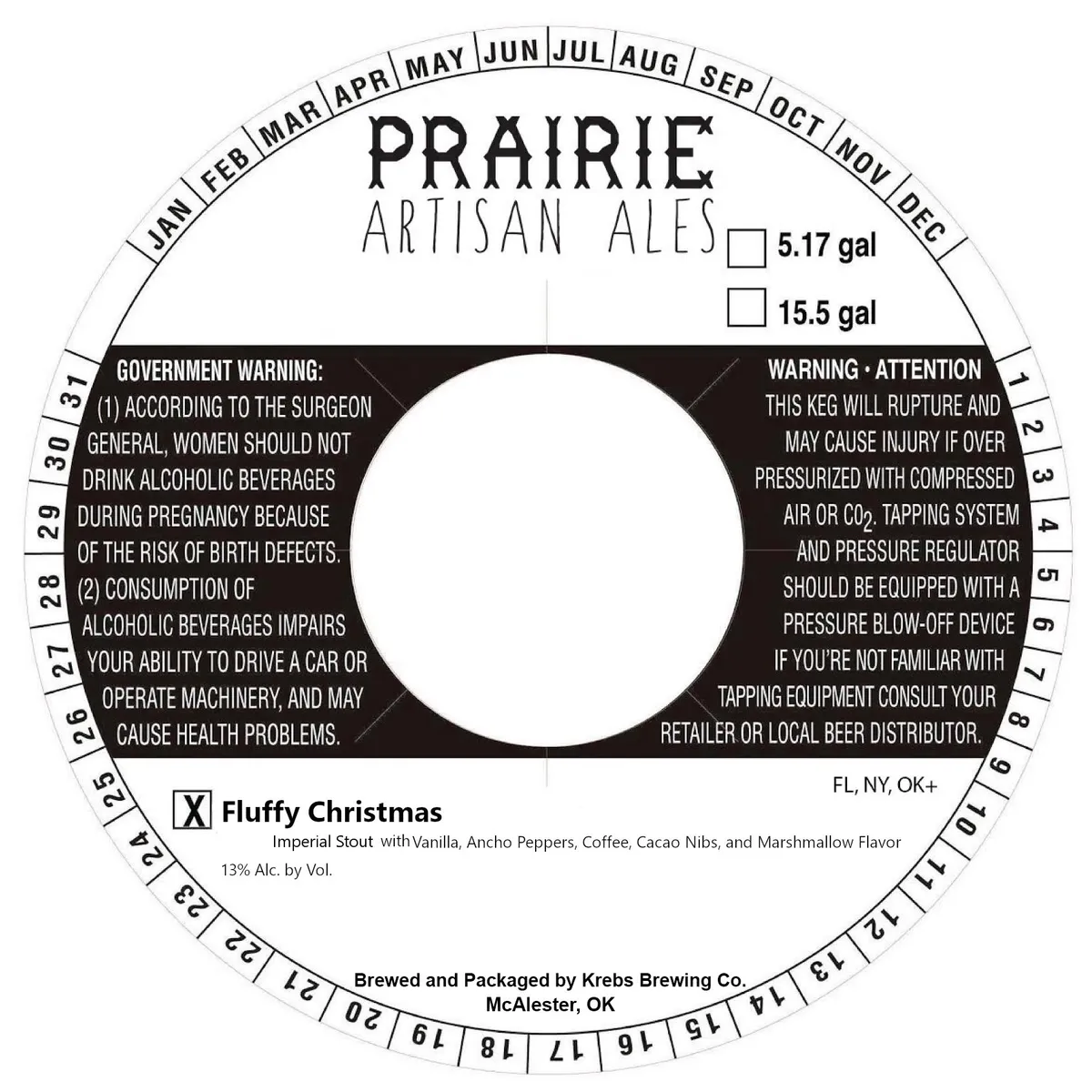 Fluffy Christmas — full label as filed with TTB
