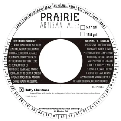 Fluffy Christmas label