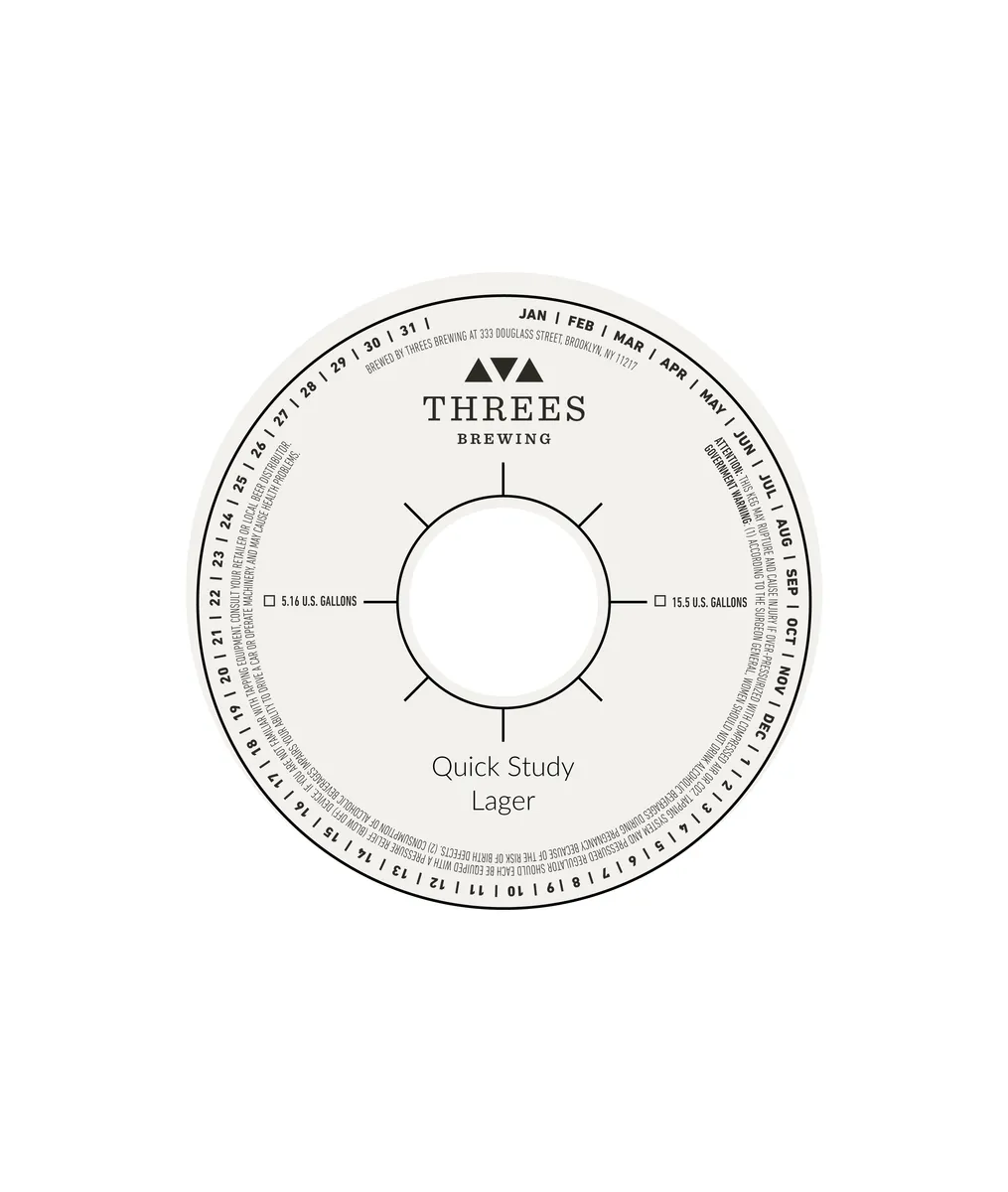 Quick Study Lager — full label as filed with TTB