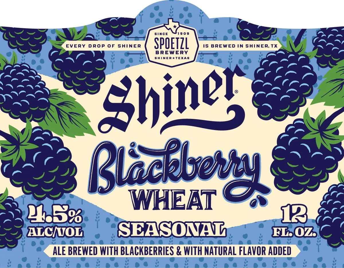 Shiner Blackberry Wheat — full label as filed with TTB