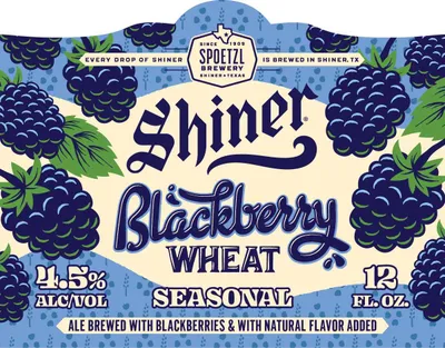 Shiner Blackberry Wheat label