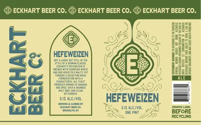 Hefeweizen label