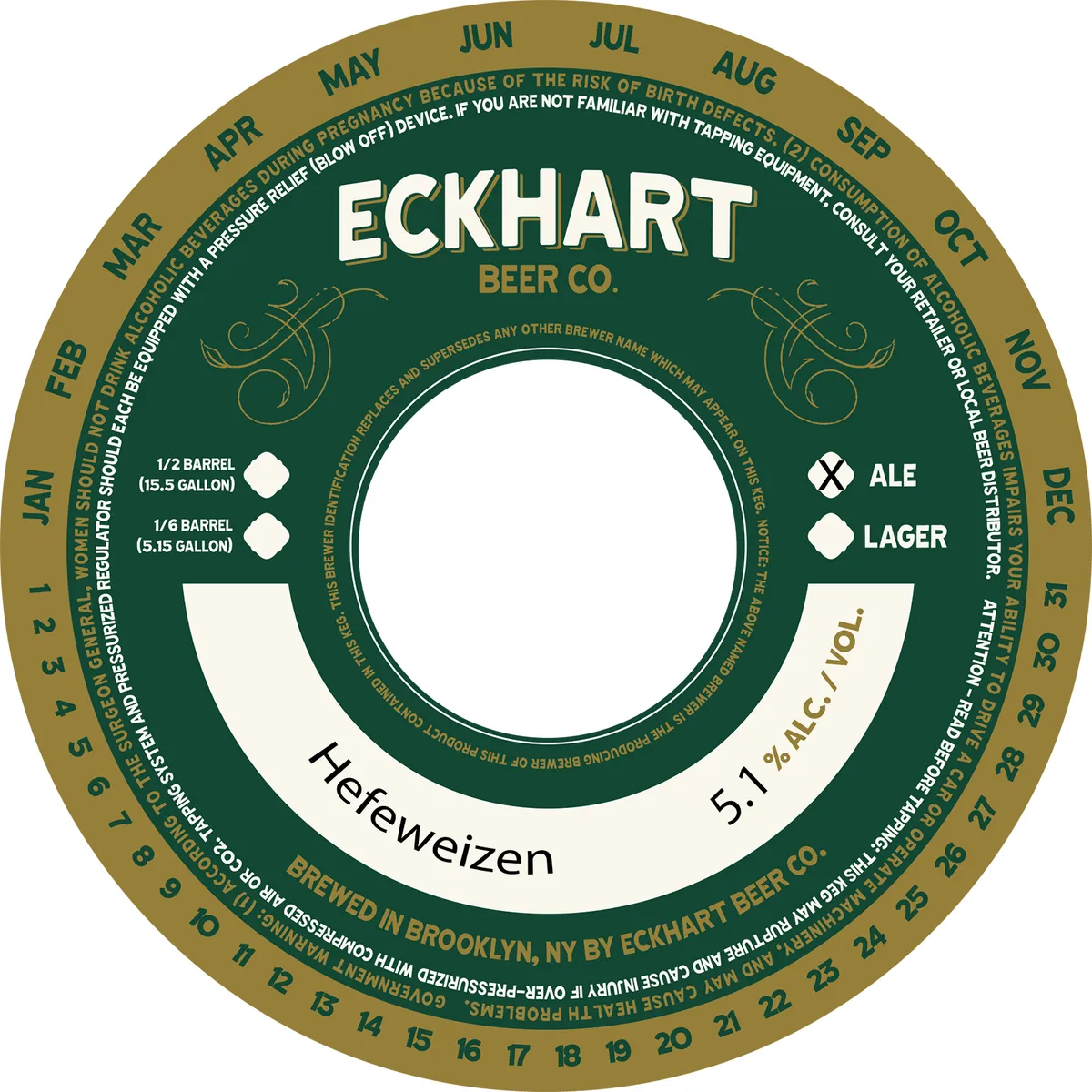 Hefeweizen — full label as filed with TTB