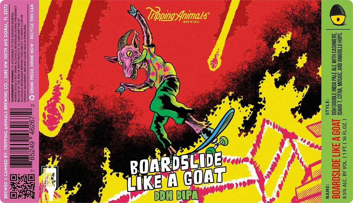 Boardslide Like A Goat — full label as filed with TTB