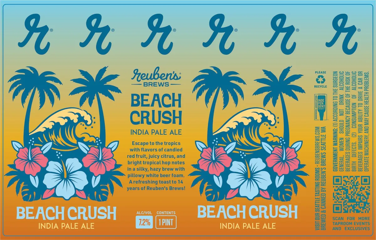 Beach Crush — full label as filed with TTB
