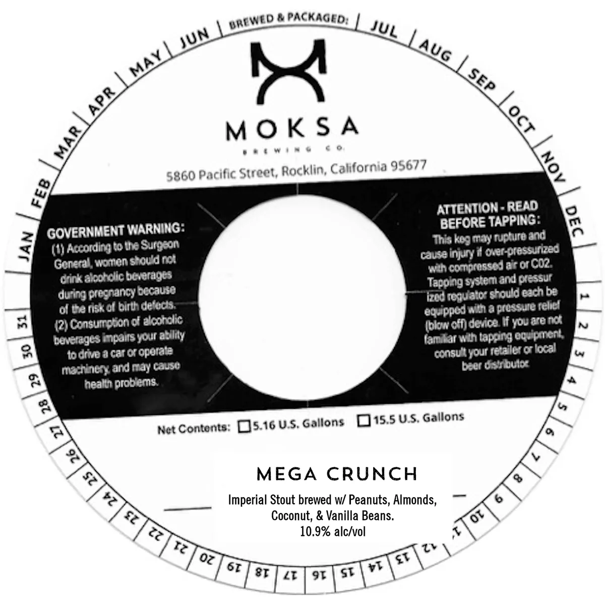 Mega Crunch — full label as filed with TTB