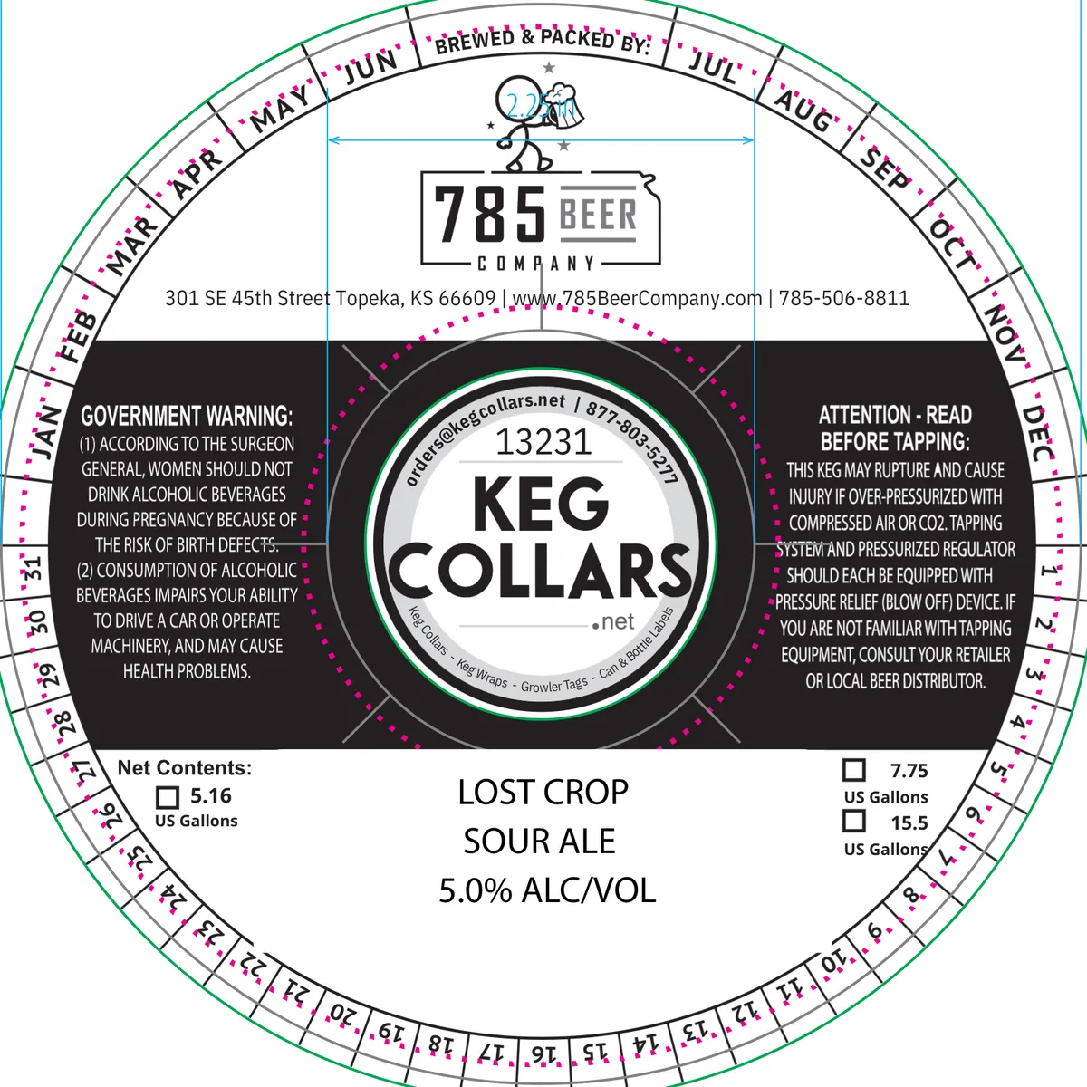 Lost Crop — full label as filed with TTB