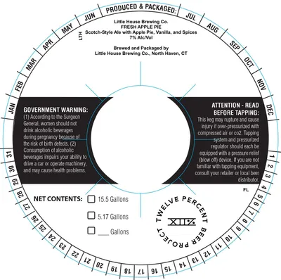 Fresh Apple Pie label