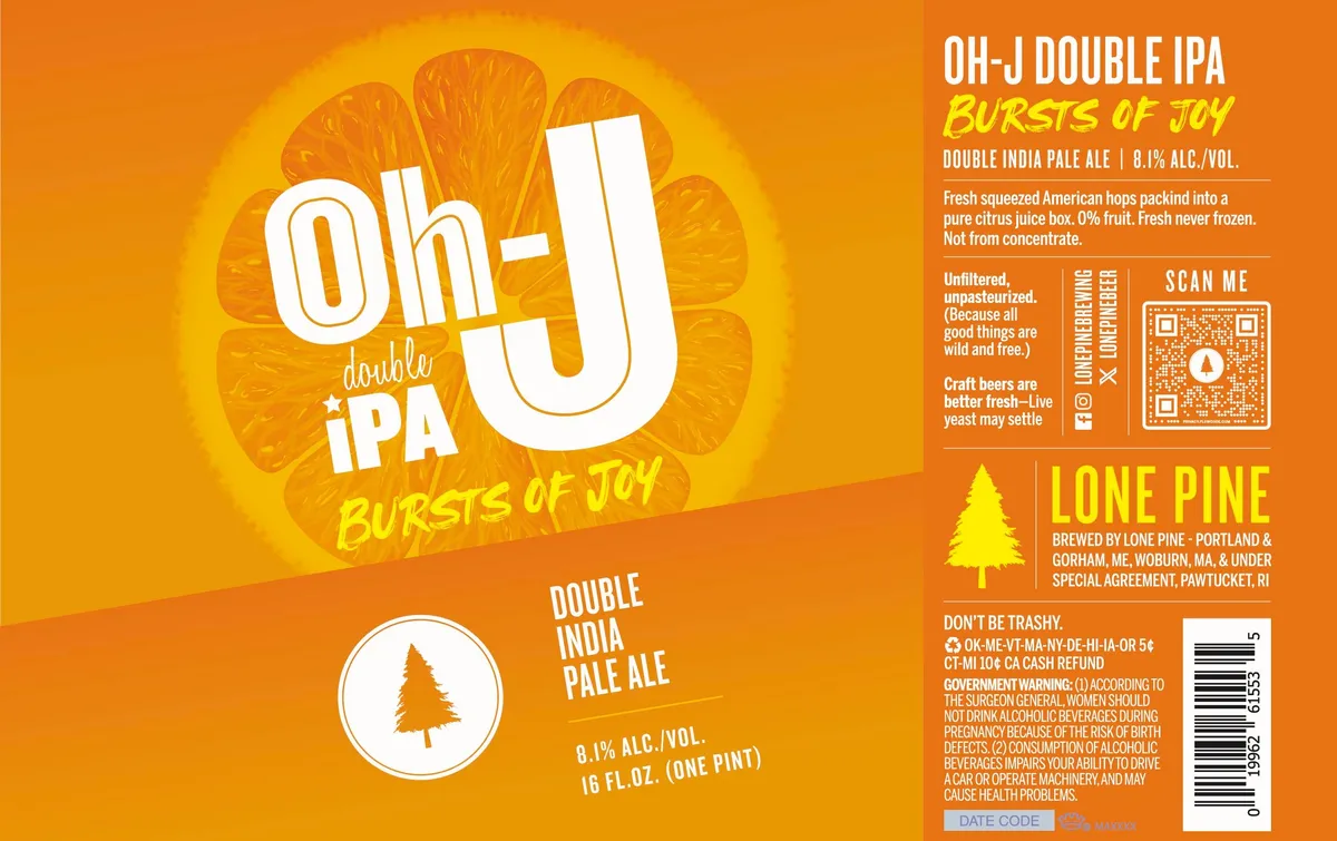 Oh-J Double IPA — full label as filed with TTB