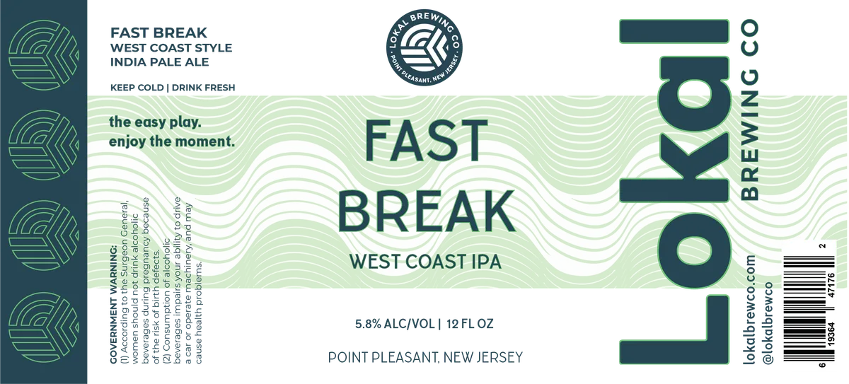 Fast Break — full label as filed with TTB
