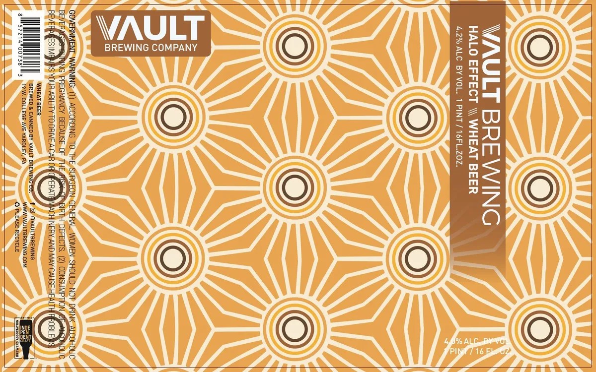 Halo Effect Wheat Beer — full label as filed with TTB