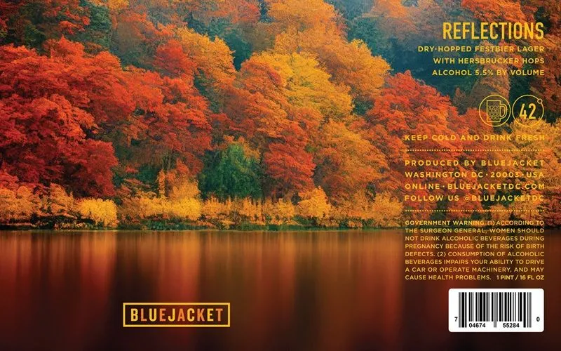 Reflections — full label as filed with TTB
