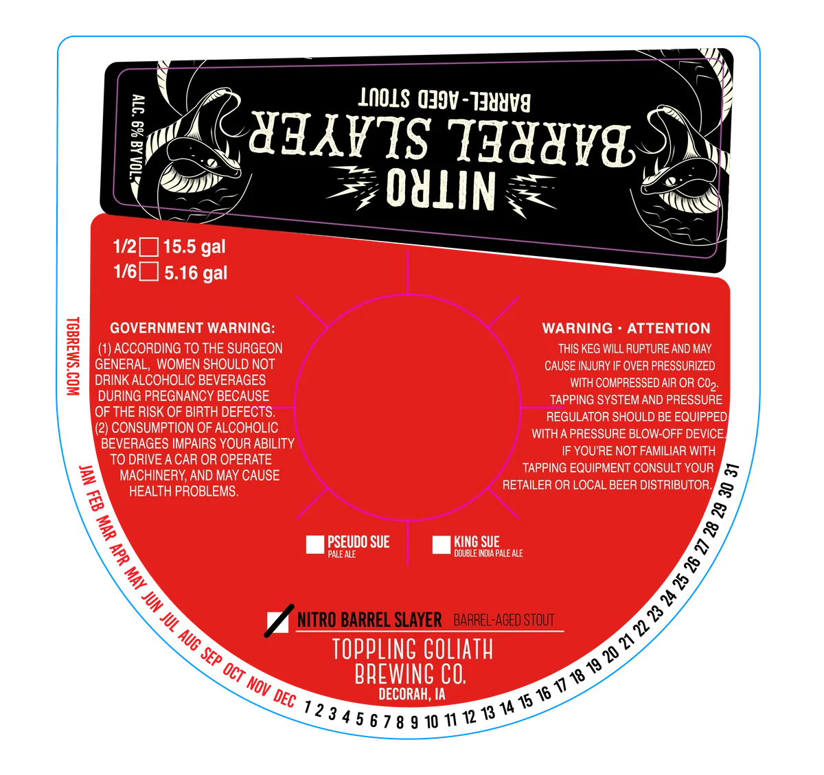 Nitro Barrel Slayer — full label as filed with TTB