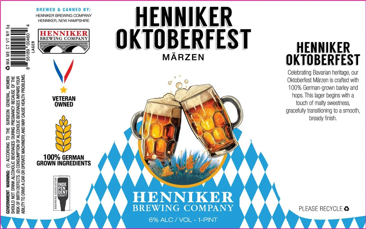 Henniker Oktoberfest — full label as filed with TTB