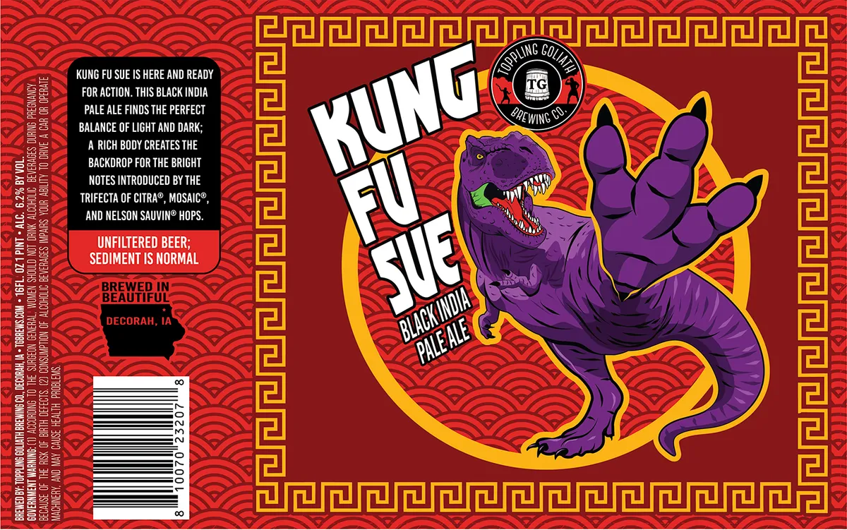 Kung Fu Sue — full label as filed with TTB