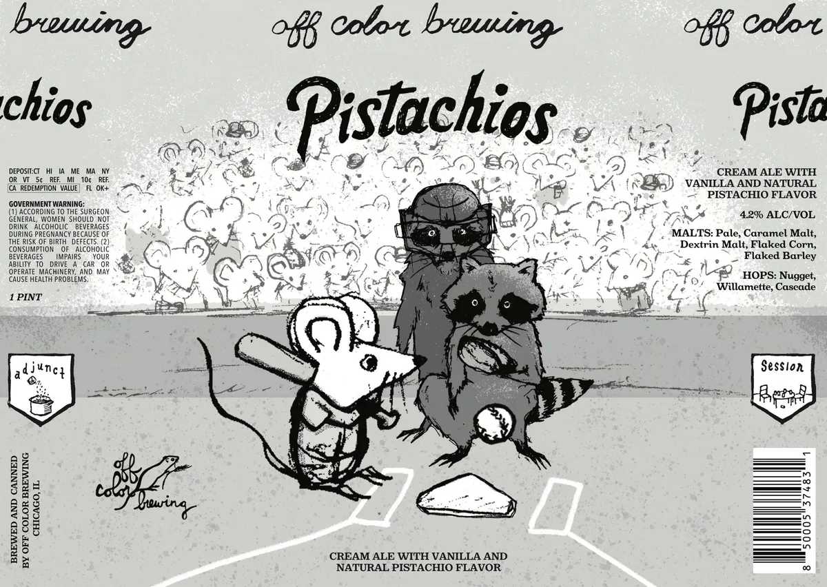 Pistachios — full label as filed with TTB