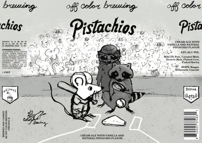 Pistachios label