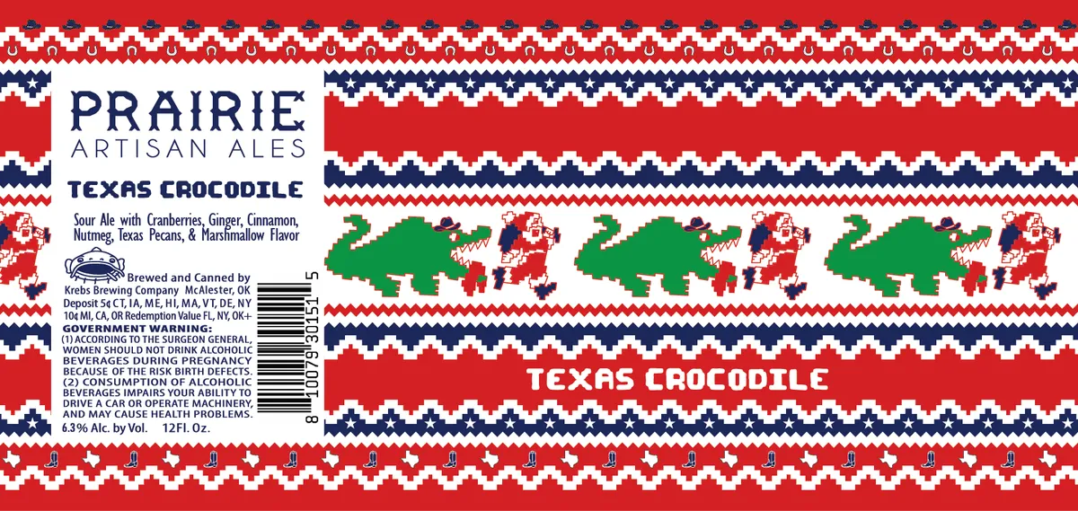 Texas Crocodile — full label as filed with TTB