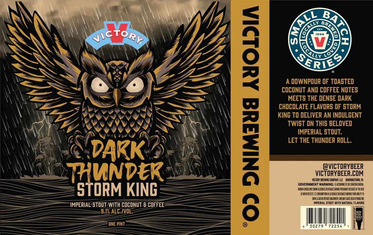Dark Thunder Storm King — full label as filed with TTB