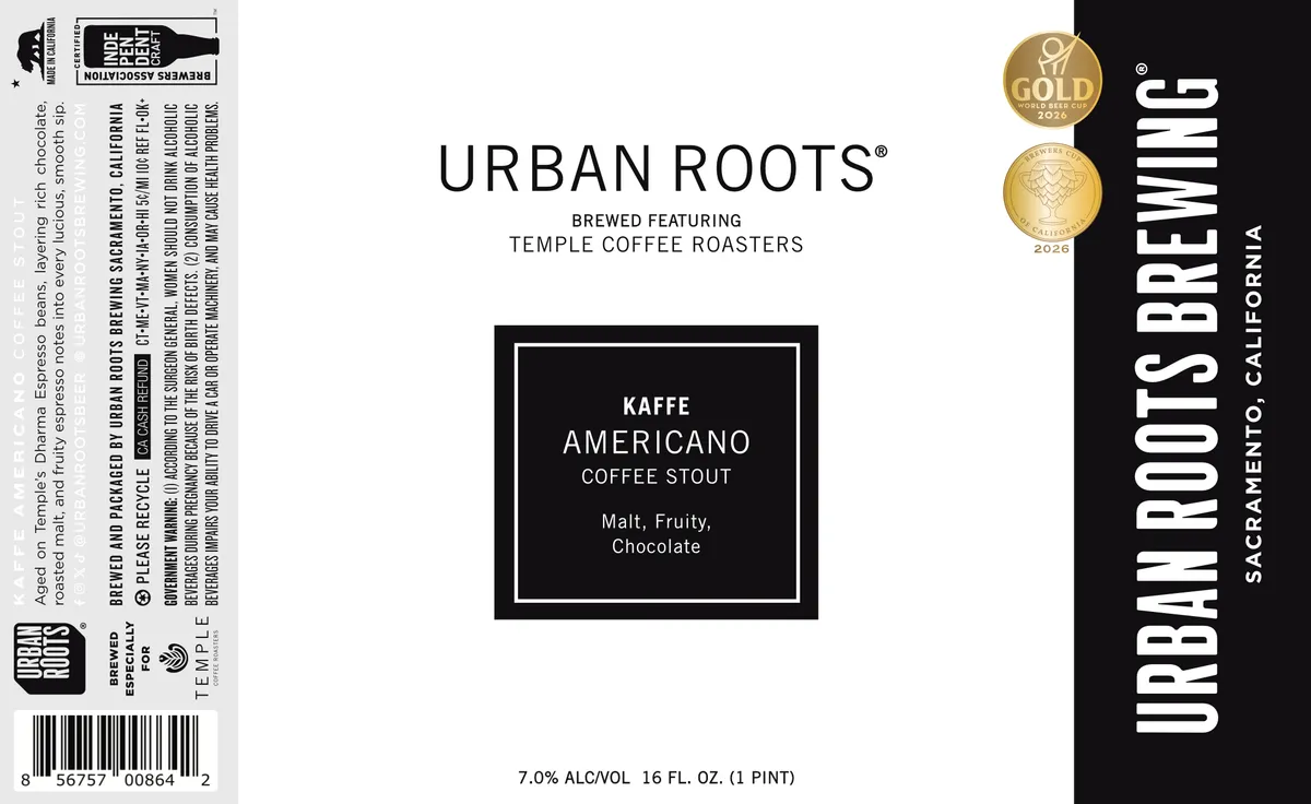 Kaffe Americano — full label as filed with TTB