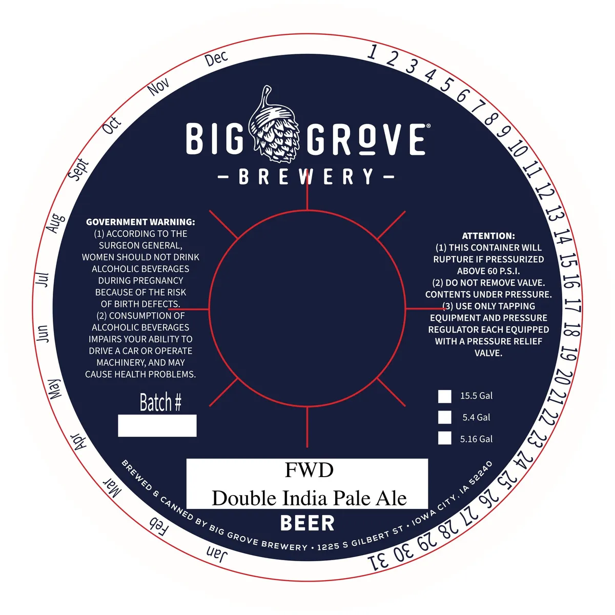 FWD — full label as filed with TTB