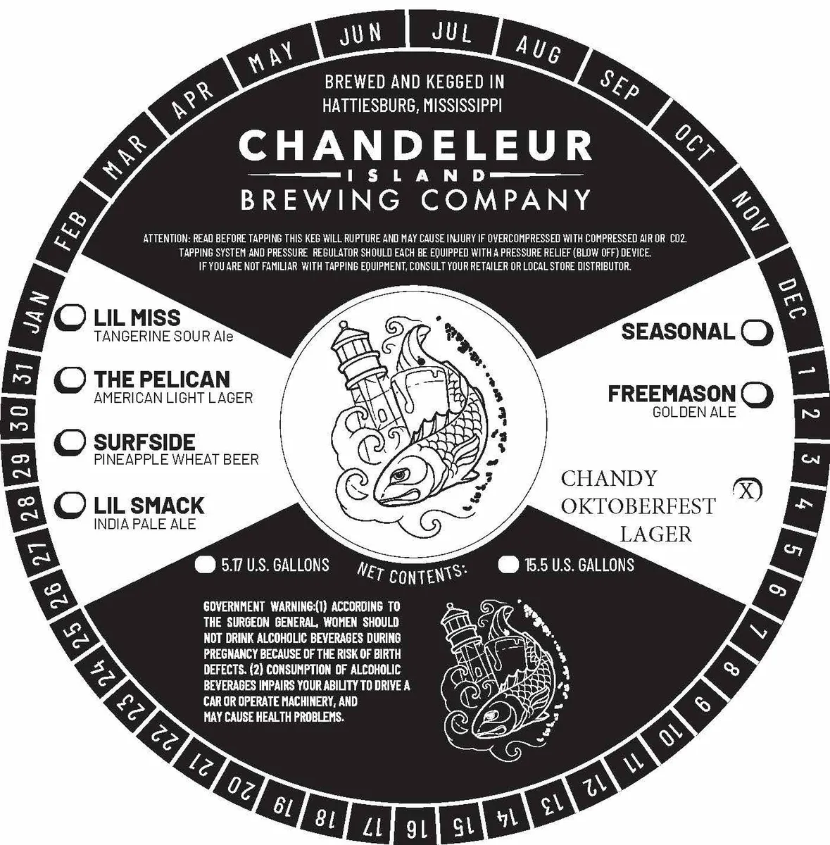 Chandy Oktoberfest Lager — full label as filed with TTB