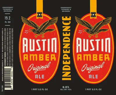 Austin Amber Original Ale label