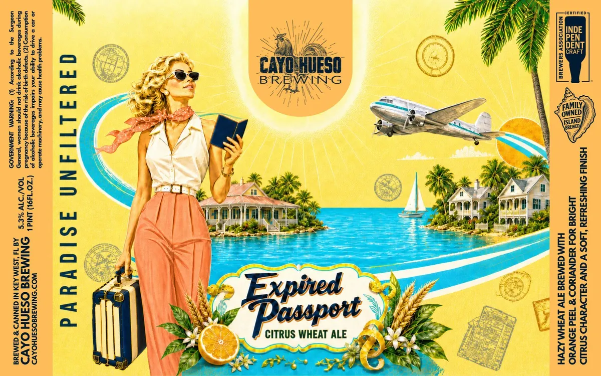 Expired Passport — full label as filed with TTB