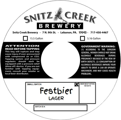 Festbier label