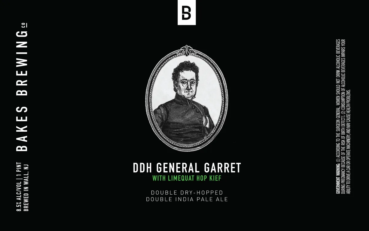 DDH General Garret With Limequat Hop Kief — full label as filed with TTB