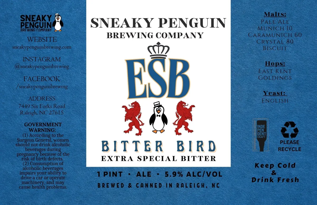 Bitter Bird — full label as filed with TTB