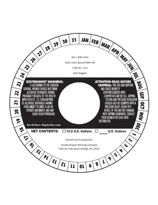 Bitter Bird label