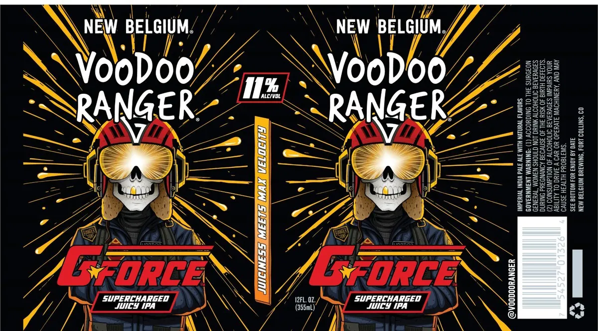 Voodoo Ranger G-Force — full label as filed with TTB