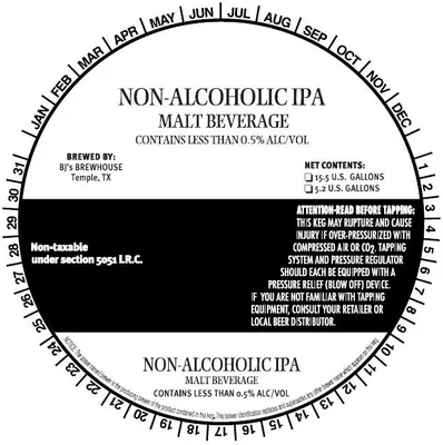 Non-Alcoholic IPA label