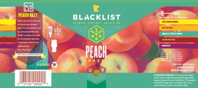 Peach Hazy label