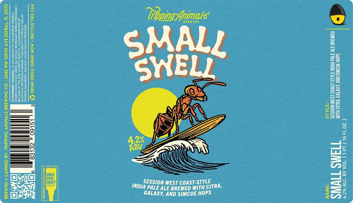 Small Swell — full label as filed with TTB