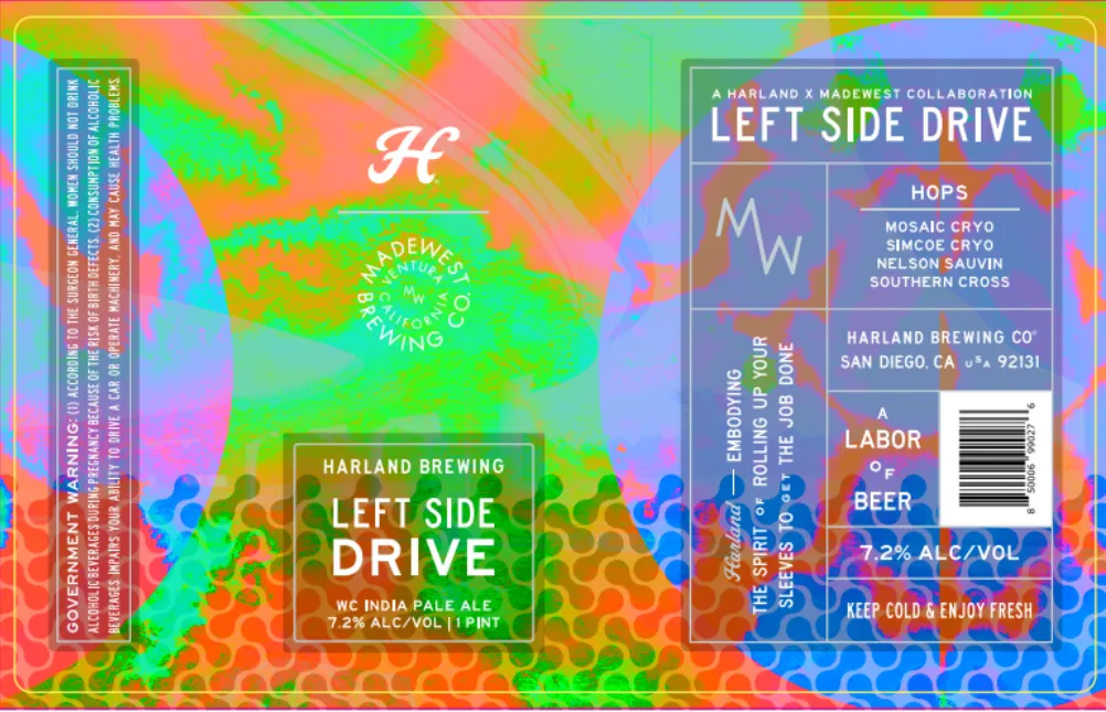 Left Side Drive — full label as filed with TTB
