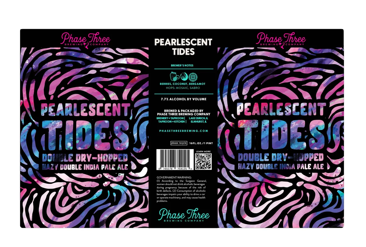 Pearlescent Tides — full label as filed with TTB