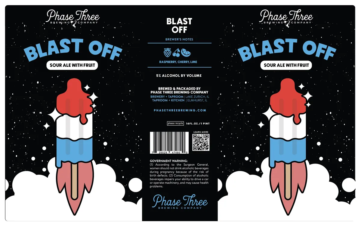 Blast Off — full label as filed with TTB