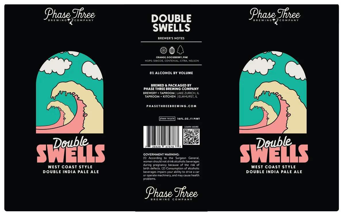 Double Swells — full label as filed with TTB