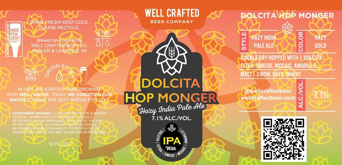 Dolcita Hop Monger — full label as filed with TTB