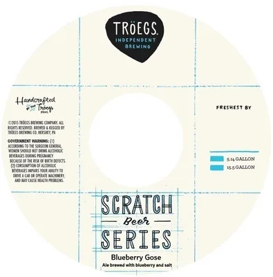 Blueberry Gose label