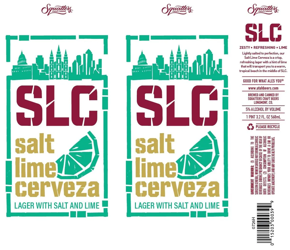SLC — full label as filed with TTB