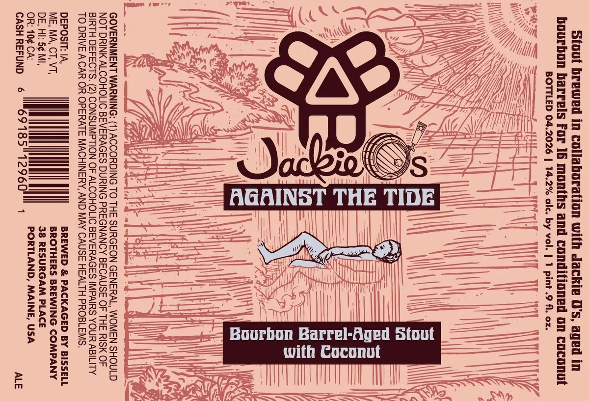 Against the Tide label art — JACKIE O'S AGAINST THE TIDE