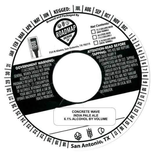 Concrete Wave — full label as filed with TTB
