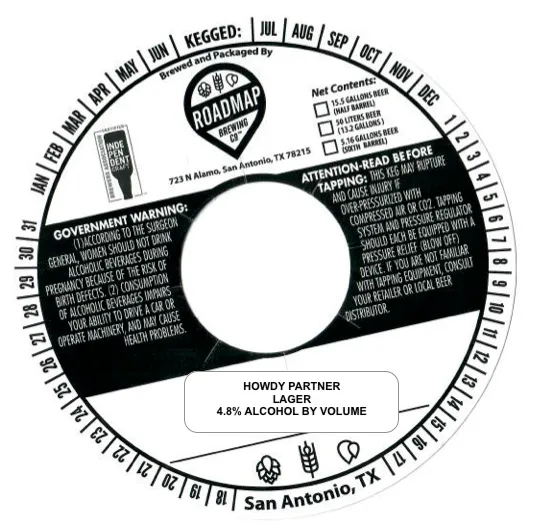 Howdy Partner — full label as filed with TTB