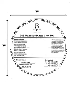 3 Basic Blondes Ale label