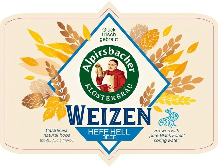 Weizen Hefe Hell — full label as filed with TTB